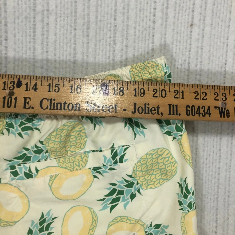Boca Classics Swim Shorts XX-Large Pineapple Print Drawstring Waist‎ Men's